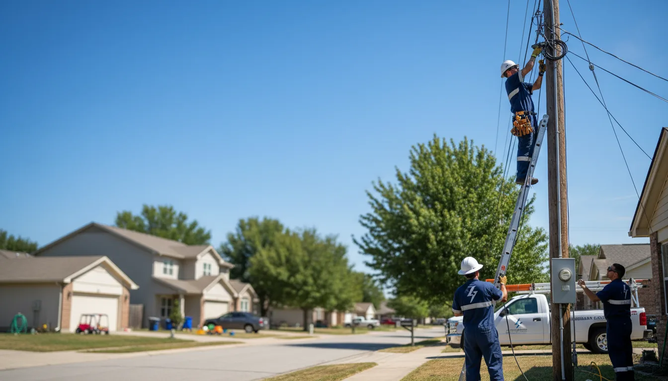 Residential electrician providing installation services in South Bay, FL